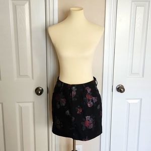 Fashion Nova Floral Denim Mini Skirt